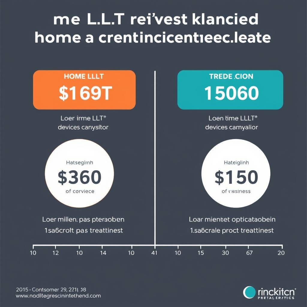 Cost comparison between home LLLT devices and clinical treatments