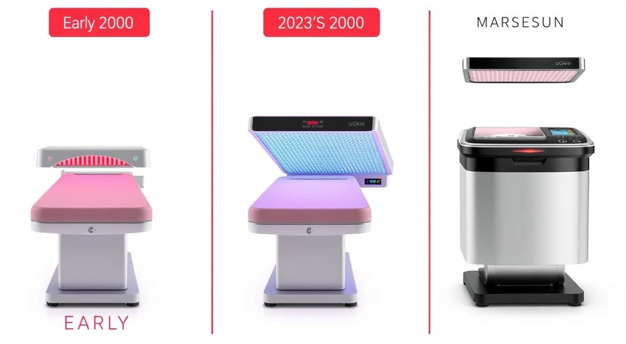 Evolution of red light therapy beds from early models to modern designs