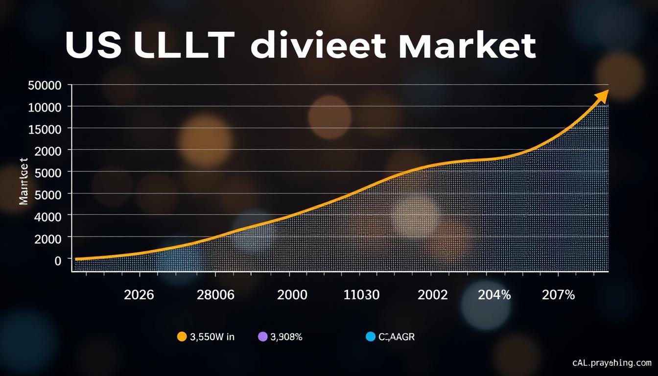 Graph showing growth trends in the US LLLT device market Graph showing growth trends in the US LLLT device market
