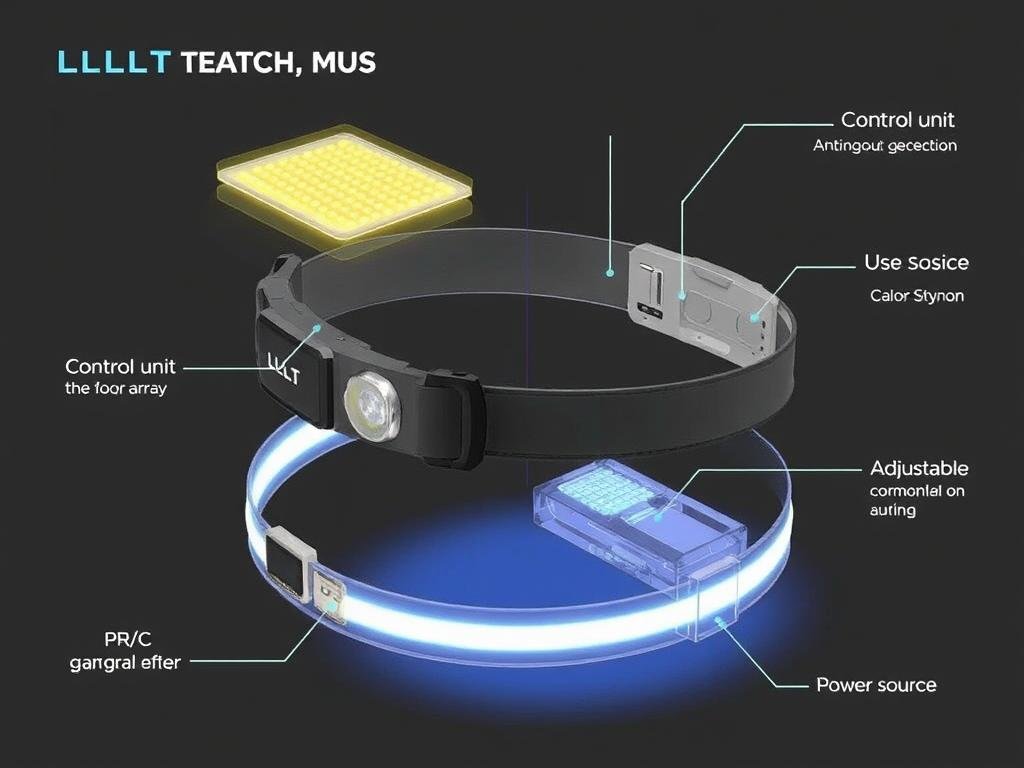 LLLT Chin Strap technical components and design