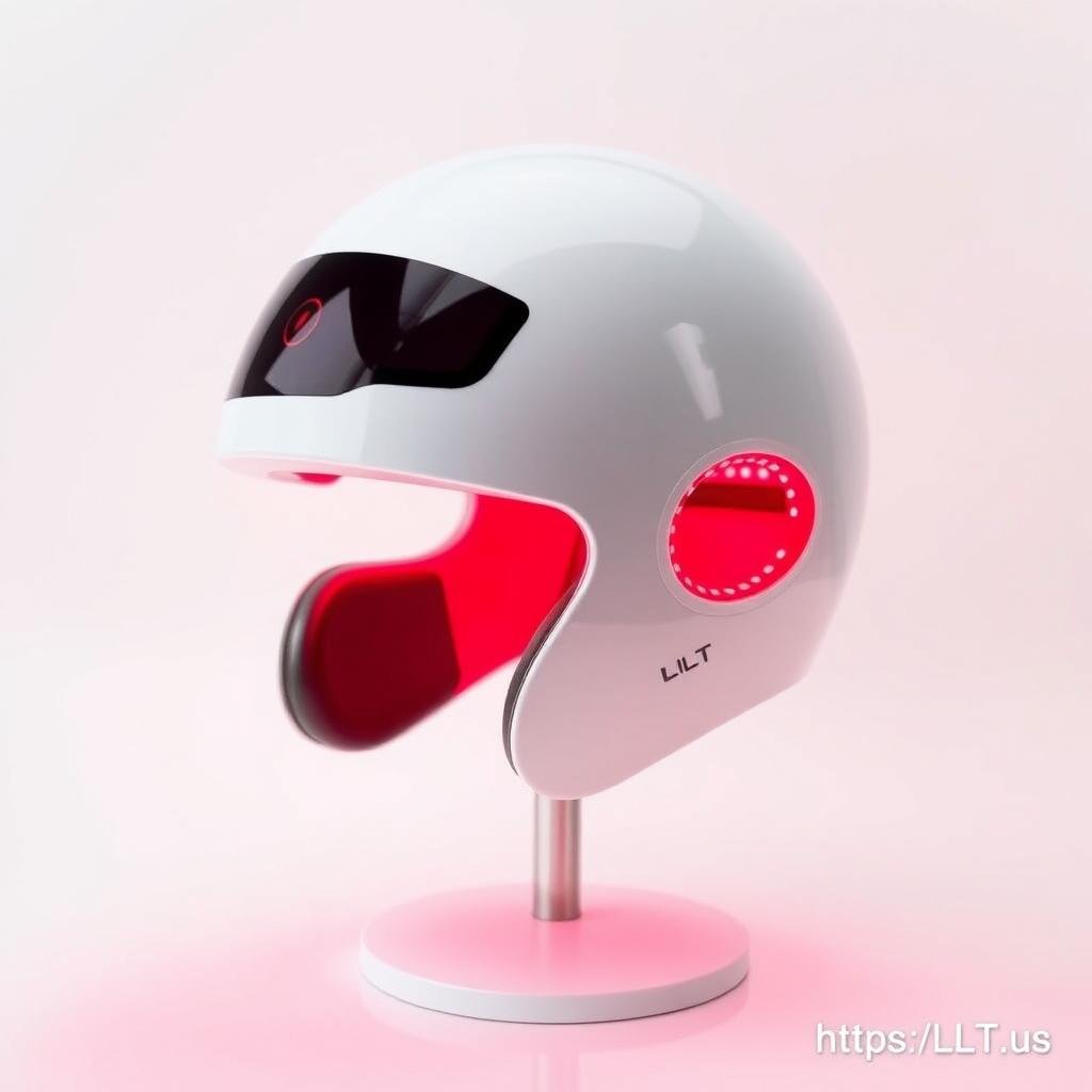 LLLT Hair Regrowth Helmet device from MAIKONG showing internal laser diodes