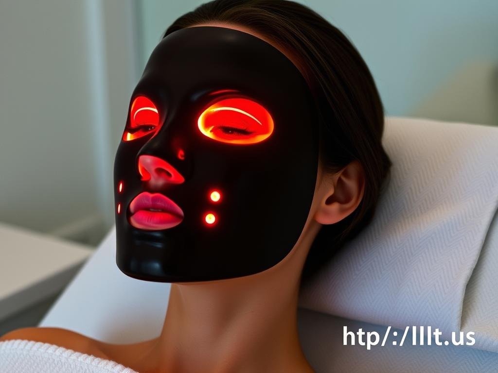 MAIKONG Black Red Light Therapy Facial Mask