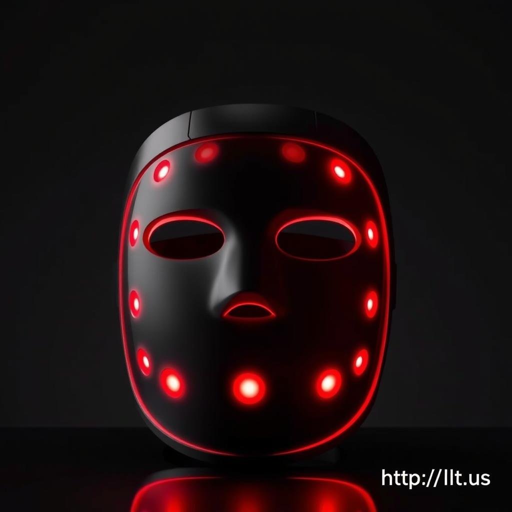 MAIKONG Black Red Light Therapy Mask