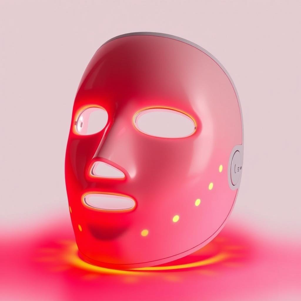 MAIKONG LLLT Mask with red light illumination for facial treatment