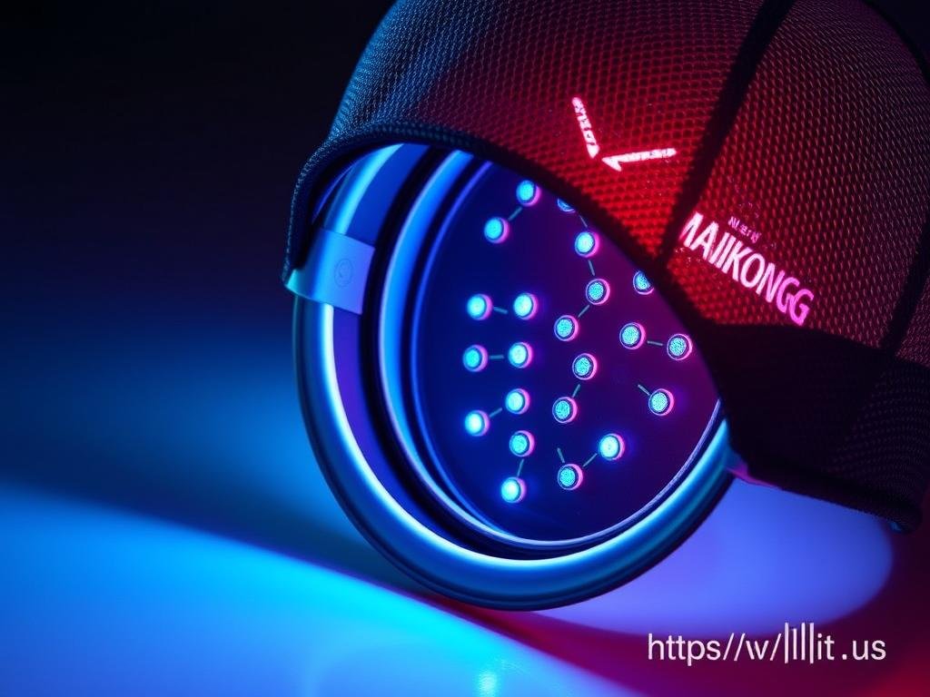 MAIKONG LLLT cap showing internal laser diode arrangement