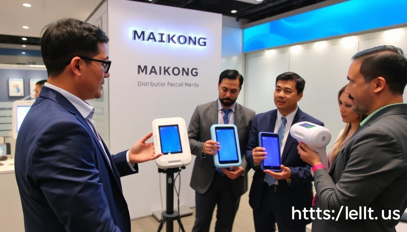 MAIKONG distributor providing LLLT demonstration to clients