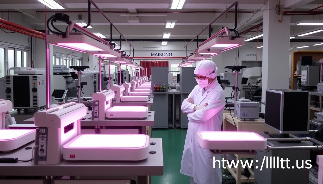 MAIKONG manufacturing facility for red light therapy devices