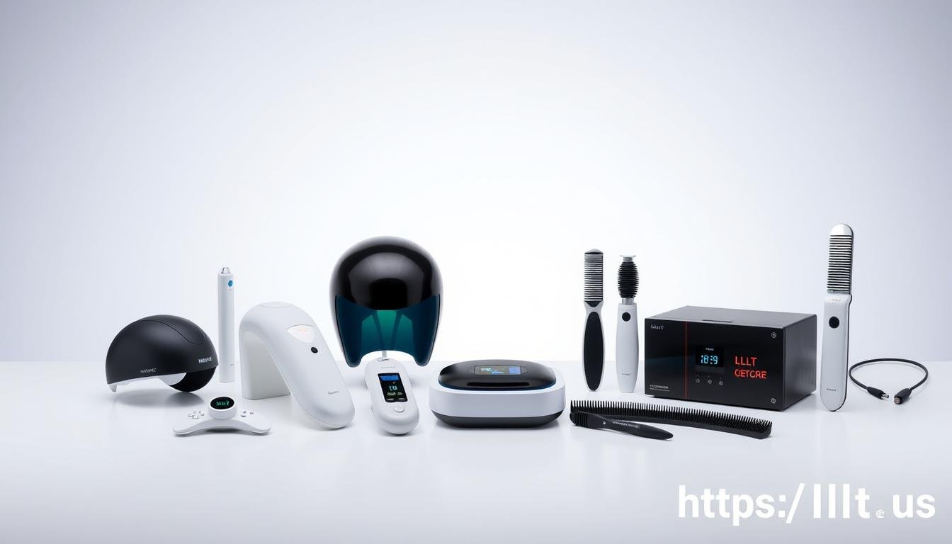 MAIKONG's range of LLLT devices for treating thinning hair