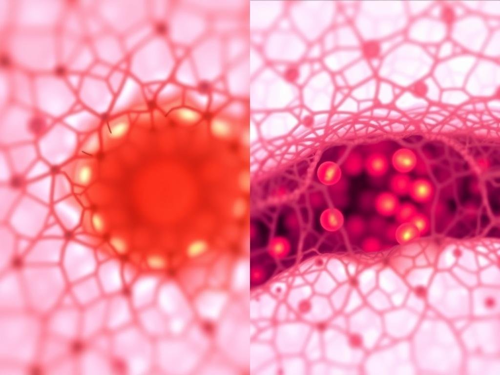 Microscopic view of hair follicles before and after LLLT treatment showing increased activity