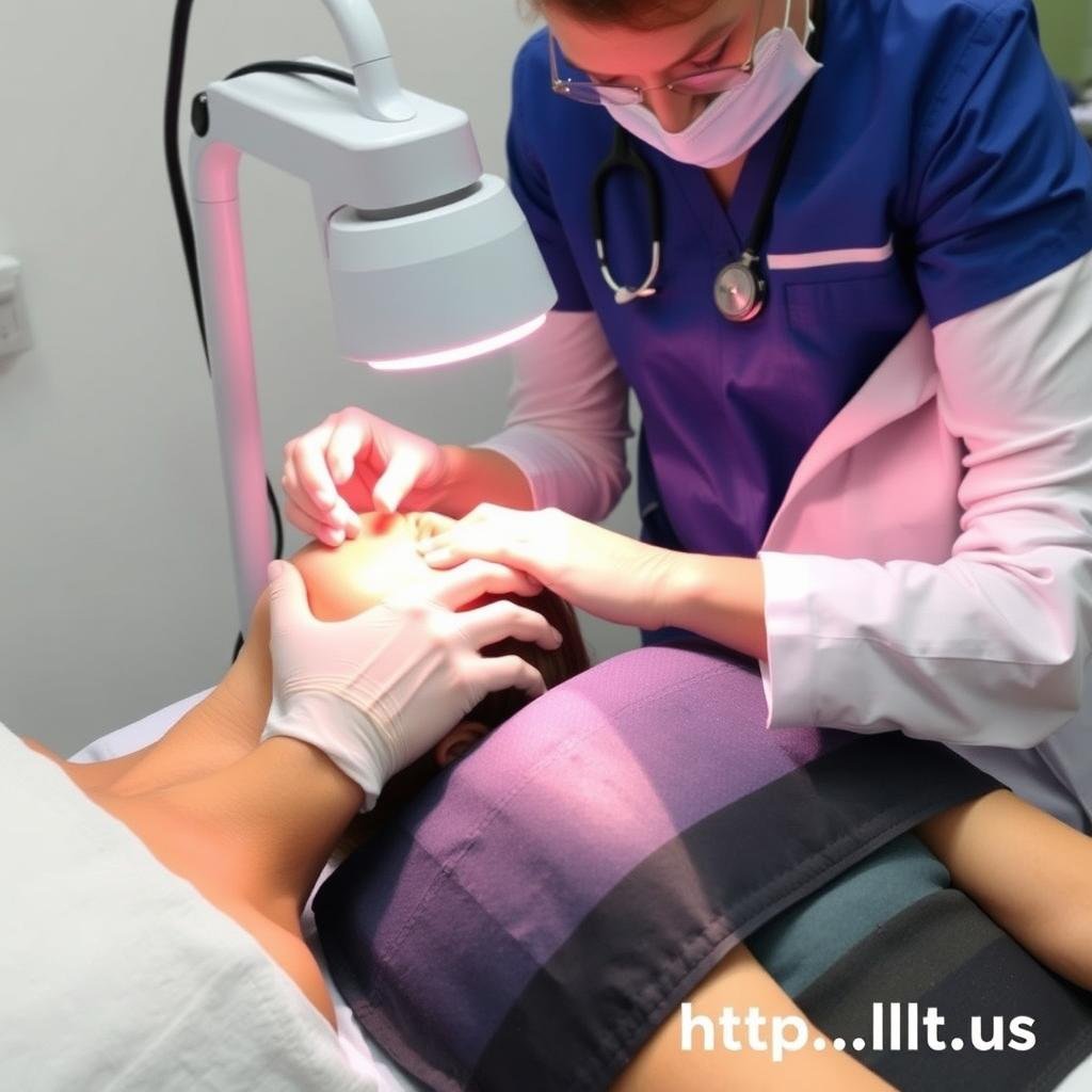 Non-invasive LLLT-808 treatment session