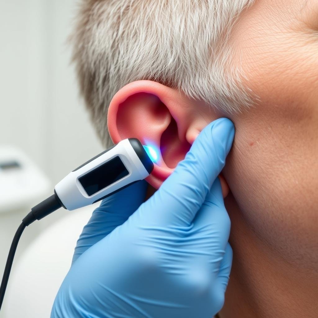 Non-invasive LLLT application for tinnitus treatment