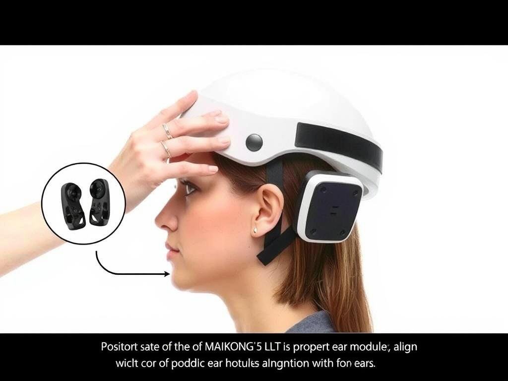 Proper positioning of MAIKONG LLLT Helmet Proper positioning of MAIKONG LLLT Helmet
