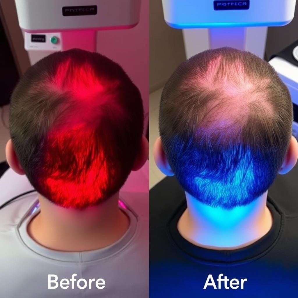 Red light therapy for hair restoration