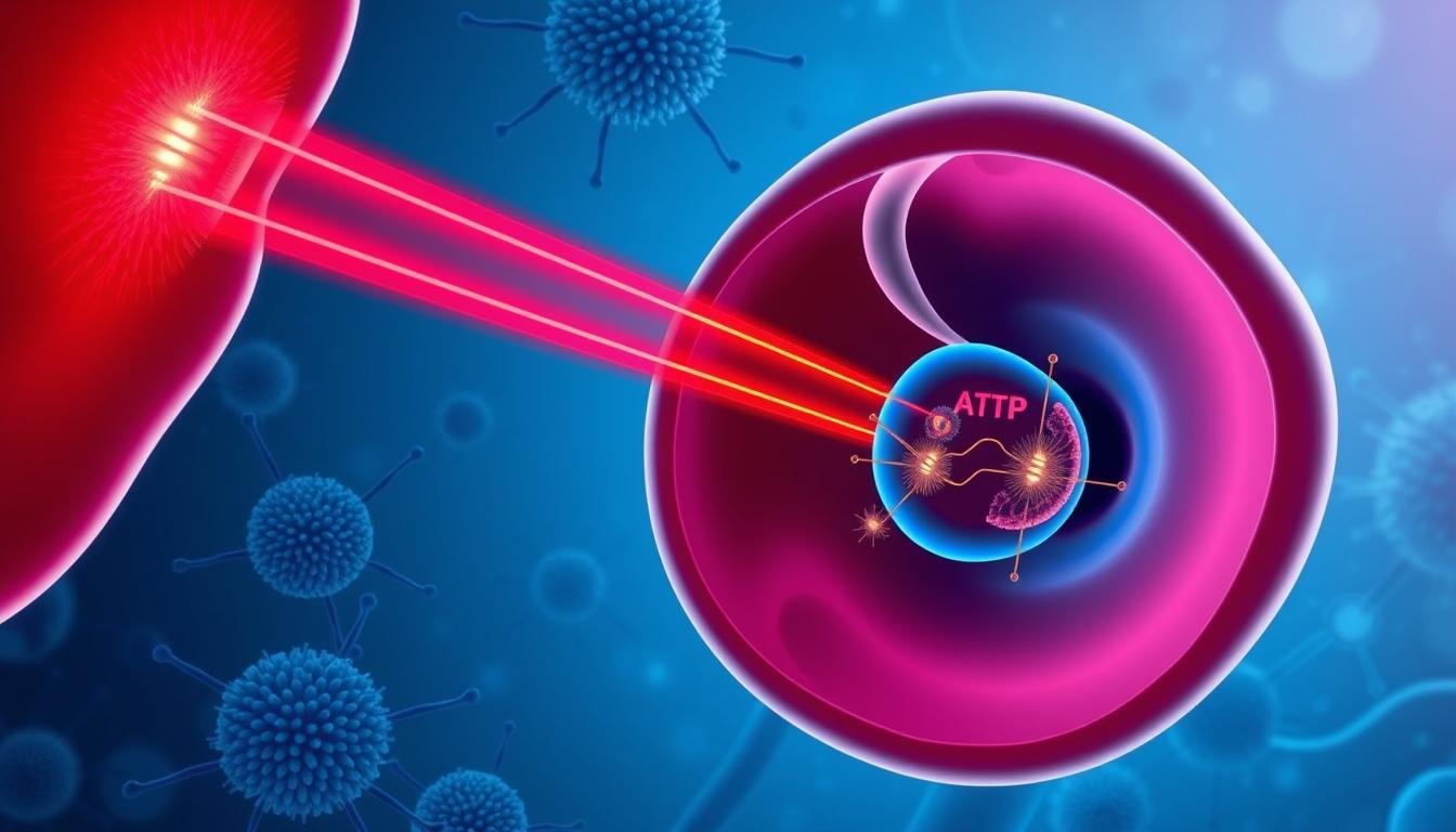 Scientific visualization of LLLT mechanism at cellular level in ear tissue