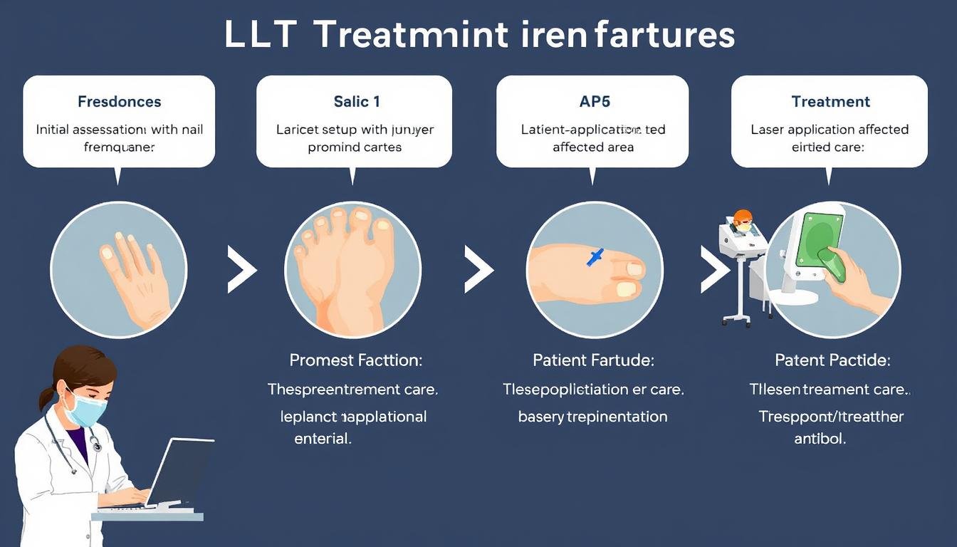 Step-by-step LLLT treatment protocol for fungal infections
