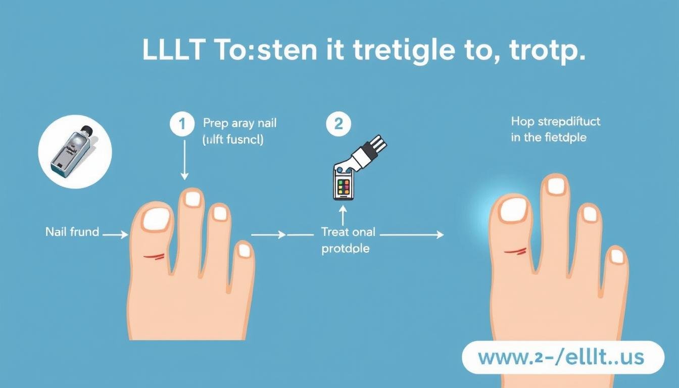 Step-by-step LLLT treatment protocol for nail fungus