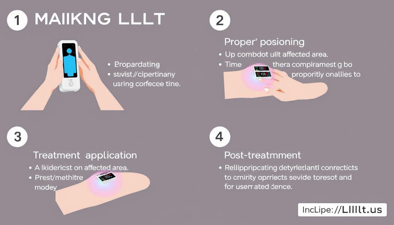 Step-by-step guide to using MAIKONG LLLT device