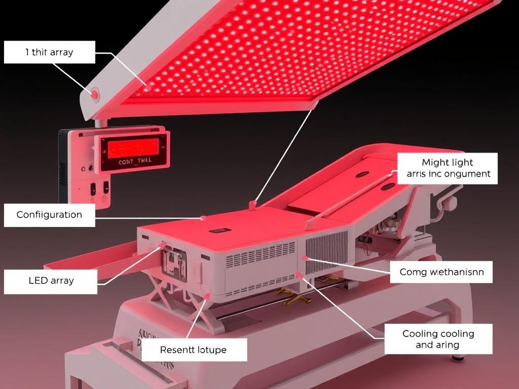 Technical components of MAIKONG red light therapy bed